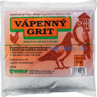 Vápenný Grit 3kg,Mikrop