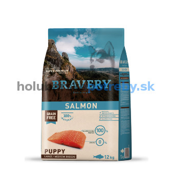 Bravery Puppy Medium Large Salmon 30/18  12kg